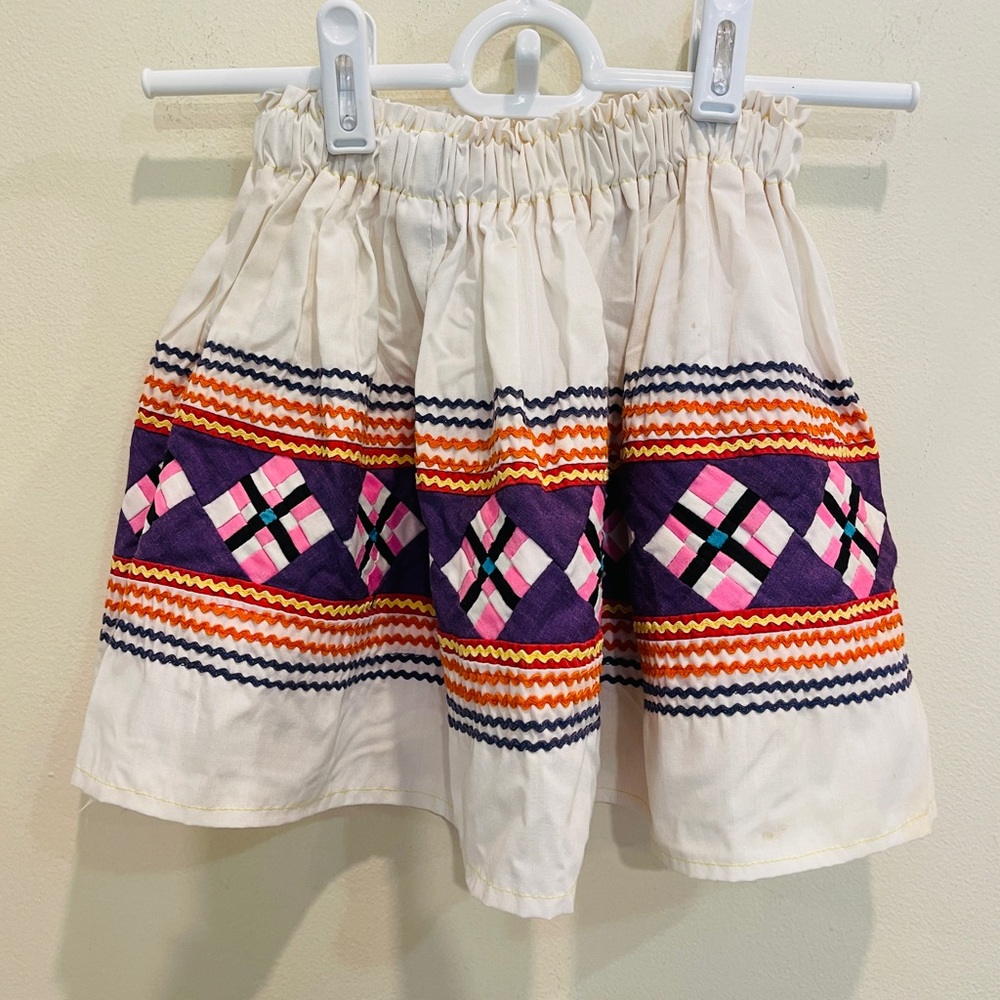 Handmade Native American Toddlers Patchwork Skirt